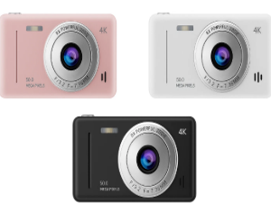 Digital Camera with 32GB Card 50MP 1080P 2.4” Screen 8X Zoom Anti-Shake